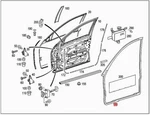 Genuine Seal Mercedes S203 W203 Sedan Wagon 2037202178. Fixed Price $179.81.