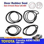 Clearance Set 4 Door Seal Rubber Weatherstrip Fits Toyota Corolla AE90 AE92 EE90. Fixed Price $180.99.