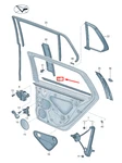 New Vw Golf Vii Variant MK7 Rear Left Window Aperture Seal 5GM839477C5AP. Fixed Price $100.76.