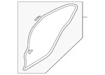 Genuine Mazda Surround Weather-strip GK2A-73-760H. Fixed Price $18.38.