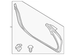Genuine Mazda Door Weather-strip N243-59-760H. Fixed Price $88.27.