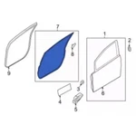 Genuine Ford Door Weather-strip CE8Z-5420531-C Old Stock 2011-2019 Fiesta Left. Fixed Price $60.00.