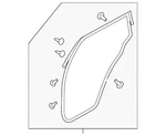 Genuine Nissan Surround Weather-strip 82830-1AA3A. Fixed Price $216.03.