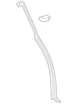 Genuine Porsche Rear Weather-strip 95B-839-761-B. Fixed Price $100.90.