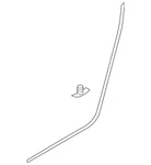 Genuine Volkswagen Door Weather-strip 5G6-839-699-D. Fixed Price $119.37.