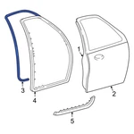 Ford Expedition 2003-2006 Front Inner Door Seal. Fixed Price $144.49.