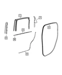 Genuine Mopar Rear Door Sill Secondary Weatherstrip Left 68202133AA. Fixed Price $96.82.