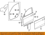 New Oem 2016-2021 Honda Civic Front Components-door W'strip 72350-TBA-A01. Fixed Price $52.95.