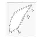 Genuine Mazda Door Weather-strip GHK1-73-760B. Fixed Price $42.03.
