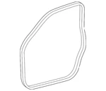 Genuine Volkswagen Door Weather-strip 1K5-837-702-B-5AP. Fixed Price $182.30.
