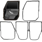 Front Rear 4 Pcs Door Weatherseal Trim Kit For 2007-2018 Jeep Wrangler Jk. Fixed Price $249.66.