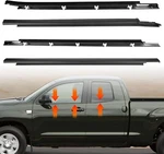 4PCS Weatherstrip Outer Lower Window For Toyota Tundra 2000-2006 Double Cab. Fixed Price $55.93.