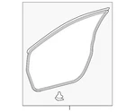 Genuine Toyota Surround Weather-strip 67861-06150. Fixed Price $115.59.