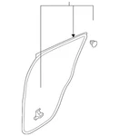 Genuine Mitsubishi Door Weather-strip 5755AW020P. Fixed Price $152.57.