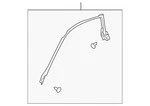 Genuine Nissan Upper Weather-strip 76860-CD000. Fixed Price $306.58.