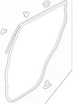 2014- 2021 Mitsubishi Outlander Standard Right Rear Door Passenger Side Weather. Fixed Price $79.99.