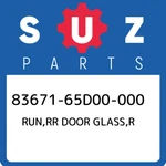 83671-65D00-000 Suzuki Run,rr Door Glass,r 8367165D00000, New Genuine Oem Part. Fixed Price $190.45.