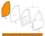 Gm Oem 15-20 Escalade Esv Front Right Door Components-w'strip Body 23255372. Fixed Price $70.00.