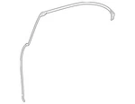Genuine Mercedes-benz Upper Weather-strip 221-731-06-80. Fixed Price $168.00.