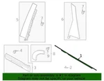 Ford Oem 2021-2023 Bronco Sport Right Rear Door Belt Molding M1PZ7825860C Nip. Fixed Price $60.10.