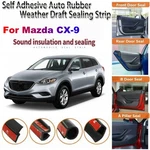Door Rubber Seal Strips Weather Draft Wind Noise Reduction Trim For Mazda CX-9. Fixed Price $59.98.