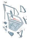 Genuine Vw Golf Vii Variant Ba MK7 Rear Rh Window Aperture Seal 5G9839476VNH. Fixed Price $160.92.