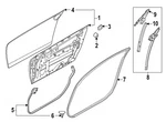 Door Weather-strip Nissan 80831-6GP0A 2023-2025 Z Oem. Fixed Price $90.00.