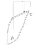 Genuine Mitsubishi Door Weather-strip 5755AW020P. Fixed Price $118.77.