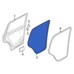For Volkswagen Tiguan 21-26 5NN839702A5AP Rear Right Outer Door Seal. Fixed Price $303.79.