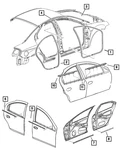 Genuine Mopar Front Door Opening Weatherstrip 5152045AA. Fixed Price $70.62.