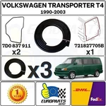 1992-03 Volkswagen Eurovan 3-PIECE Weatherstrip Seal Set Front Doors & Liftgate. Fixed Price $162.50.