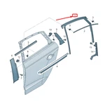 New Audi A3 Sportback Rear Left Window Channel 8V5839431D Original No Duty. Fixed Price $190.22.