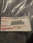 2018-2024 Toyota Camry Rear Left Surround Door Weatherstrip New Oem 67872-06180. Fixed Price $18.00.
