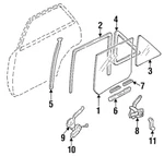 Genuine Ford Weatherstrip F7CZ-5426929-AA. Fixed Price $39.02.