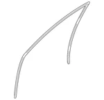 Genuine Mitsubishi Run Weather-strip 5705A606. Fixed Price $229.63.