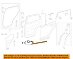 Toyota Oem 19-25 RAV4 Prime Rear Door Components-lower W'strip 678740R030. Fixed Price $29.77.