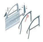 New Audi A6 Avant C7 Front Left Door Window Guide 4G0837439H Original No Duty. Fixed Price $436.63.