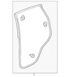 Genuine Honda Door Weather-strip 72810-T1W-A11. Fixed Price $108.74.