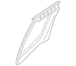 Genuine Nissan Door Glass Seal 82272-ZP70B. Fixed Price $32.16.