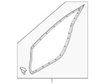 Genuine 2019-2021 MAZDA3 Left Door Weatherstrip BDMT-59-760A. Fixed Price $52.64.