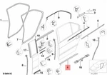 Genuine Bmw E38 725TDS Rear Left Sealing Between Door And Entrance 51228150099. Fixed Price $86.03.