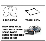 For Mercedes Benz W126 Outer Door Seals & Trunk Rubber-weatherstrip. Fixed Price $179.55.