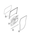 Genuine Mopar Lower Seal Right 68400040AA. Fixed Price $39.87.