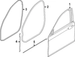 Genuine Bmw Front Weather-strip 51-76-9-447-435. Fixed Price $26.88.