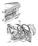 Genuine Mopar Front Door Mounted Weatherstrip Right 5076866AD. Fixed Price $164.56.