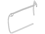 Genuine Volkswagen Door Weather-strip 5C5-837-480-G-5AP. Fixed Price $104.49.
