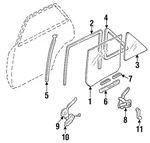 Genuine Ford Quarter Glass Seal F7CZ-5426929-AA. Fixed Price $38.88.