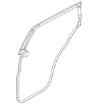 Genuine Nissan Surround Weather-strip 82830-6RA0A. Fixed Price $96.04.