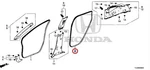 Honda Rr. Door Opening Seal Oem# 72815-TLA-A01. Fixed Price $32.51.