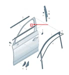 New Audi A4 B9 Front Left Outer Door Window Seal 8W0837477B Genuine. Fixed Price $123.74.